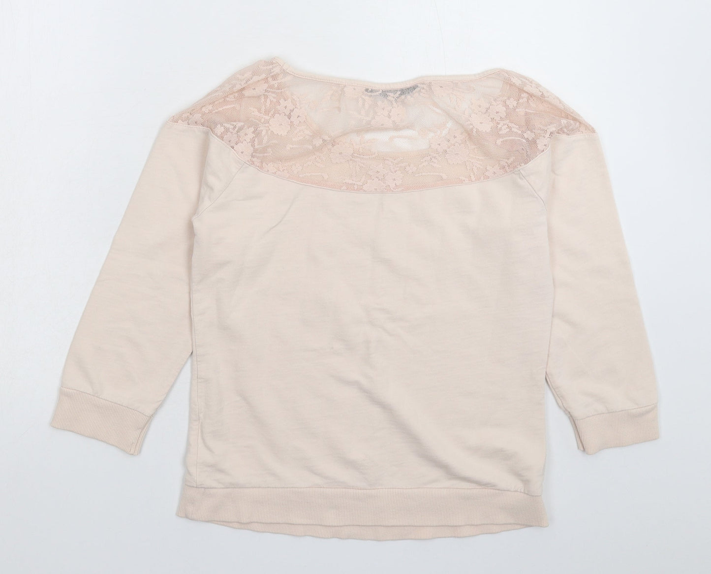 Jane Norman Womens Beige Pullover Sweatshirt Size 10