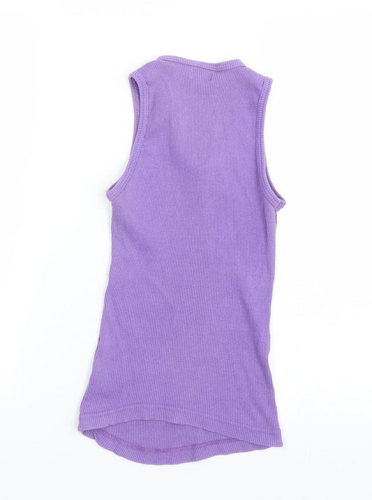 Jordanna Womens Purple Basic Tank Size S