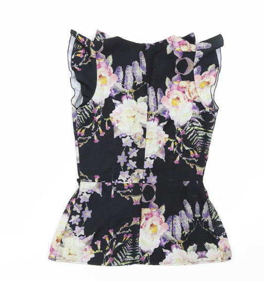 A wear Womens Multicoloured Floral Basic Blouse Size 8