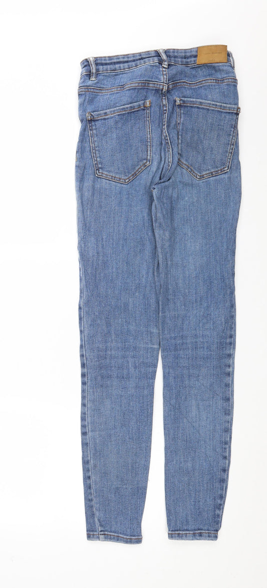 Zara Womens Blue Denim Skinny Jeans Size 26 in L28 in