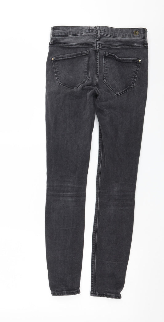 River Island Womens Grey Denim Skinny Jeans Size 6 L26 in