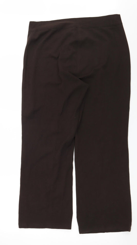 Preworn Womens Brown Trousers Size 34 in L28 in