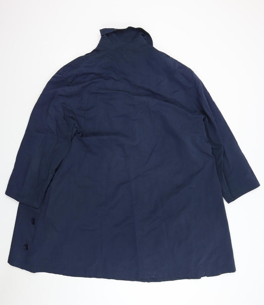 Gil Bret Womens Blue Overcoat Coat Size 14