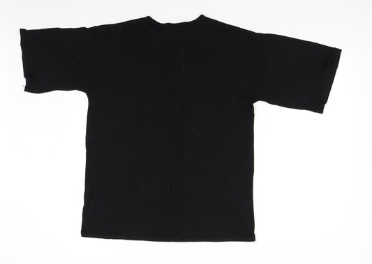 Missguided Womens Black Basic T-Shirt Size 8