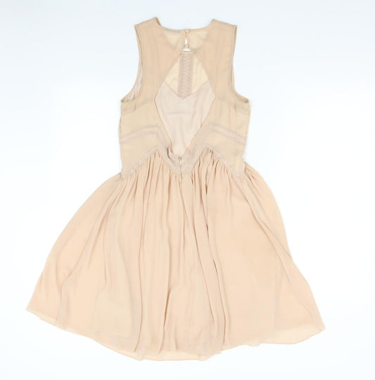 H&M Womens Pink Fit & Flare Size S
