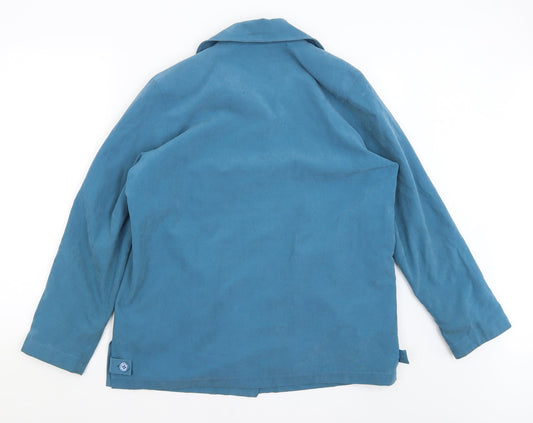 Danni Mac Womens Blue Jacket Size M