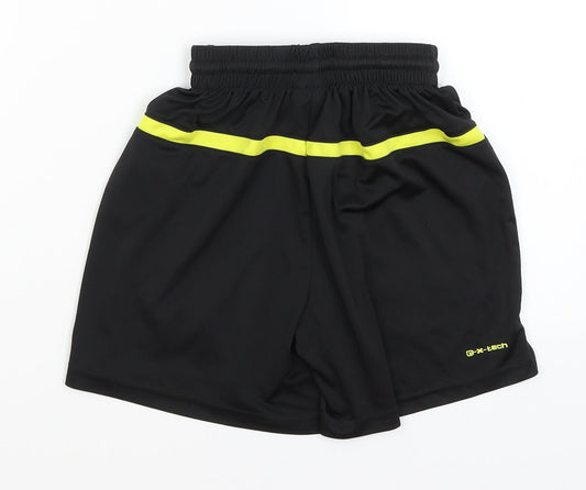 Carbrini Boys Black Bermuda Shorts Size 7-8 Years