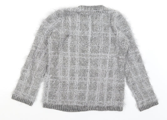 Bonmarche Womens Grey Pullover Jumper Size 10