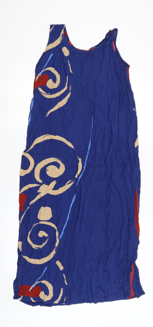 Jive Time Womens Blue A-Line Size M