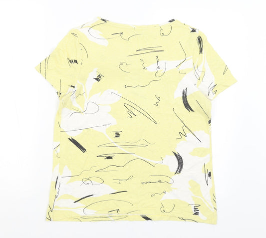 NEXT Womens Yellow Basic T-Shirt Size 10