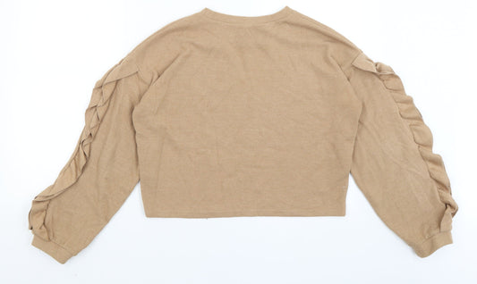 New Look Womens Brown Pullover Jumper Size S