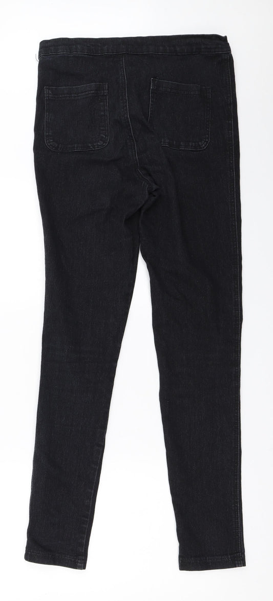 Rock & Rev Womens Black Skinny Jeans Size 14 L30.5 in