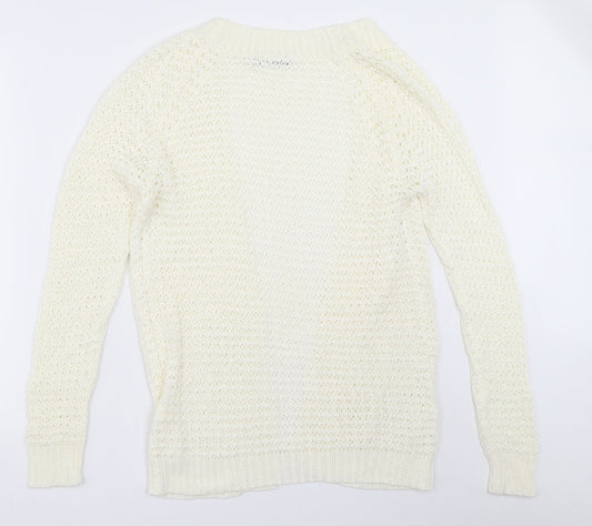 Select Womens Ivory Cardigan Jumper Size 12