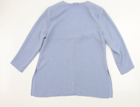 AWARD Womens Blue Jacket Blazer Size 16