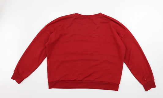 New Look Womens Red Pullover Jumper Size 18