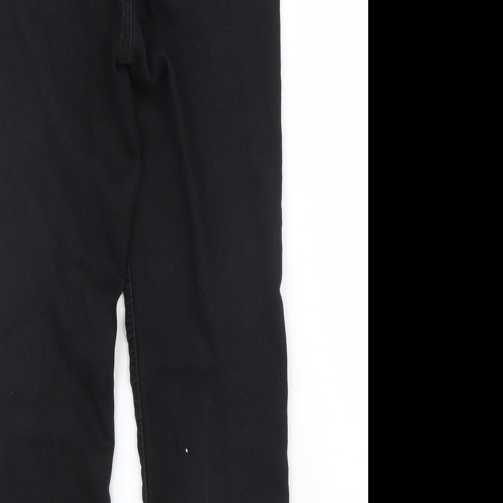 Dorothy Perkins Womens Black Denim Capri Trousers Size 6 L20 in