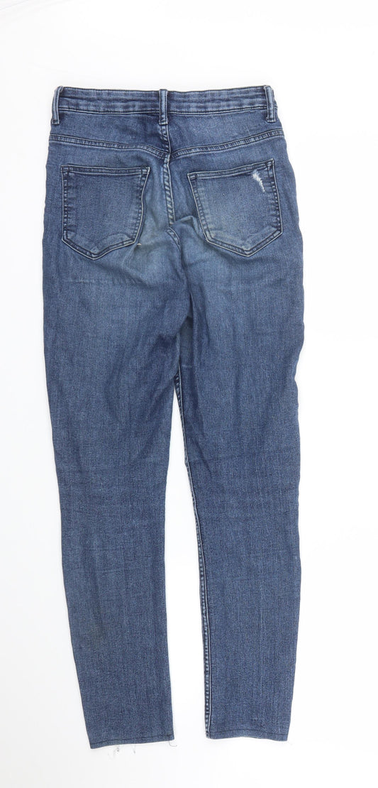 H&M Womens Blue Denim Skinny Jeans Size 6 L27 in