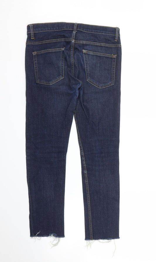 Topman Mens Blue Denim Straight Jeans Size 30 in L26 in