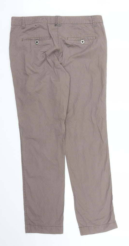 Zero Womens Brown Carpenter Trousers Size 10 L30 in