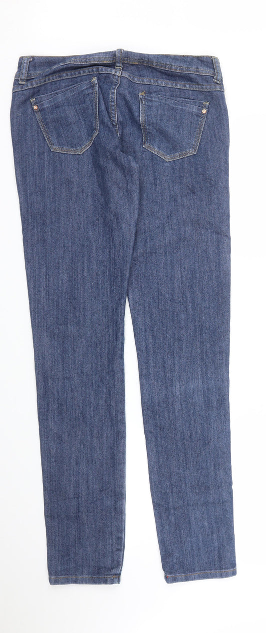 TALLY WEiJL Womens Blue Denim Skinny Jeans Size 10 L33 in