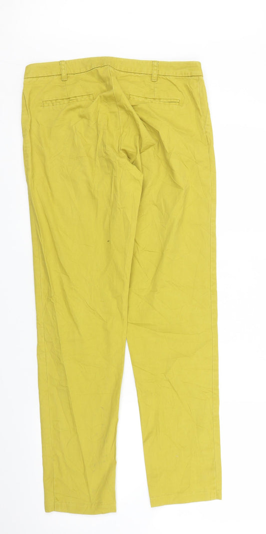 Mudo Collection Womens Yellow Pedal Pusher Trousers Size XS L28 in