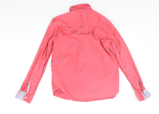 H&M Girls Pink Basic Button-Up Size 11-12 Years