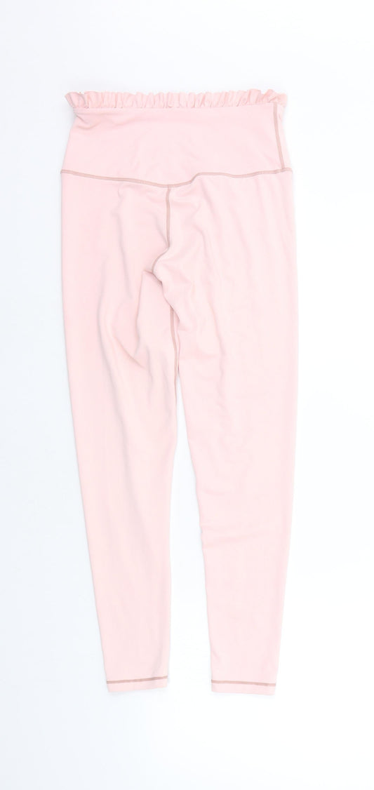 Preworn Girls Pink Jegging Trousers Size S