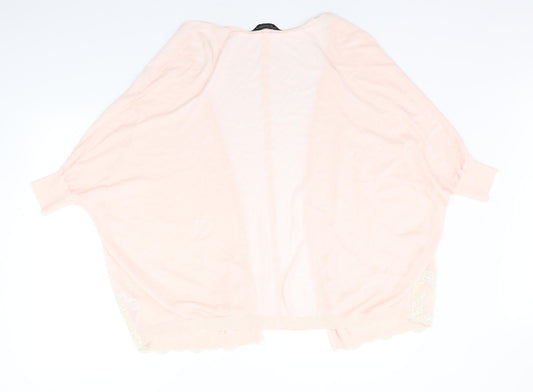 Dorothy Perkins Womens Pink Cardigan Jumper Size 18 - no buttons
