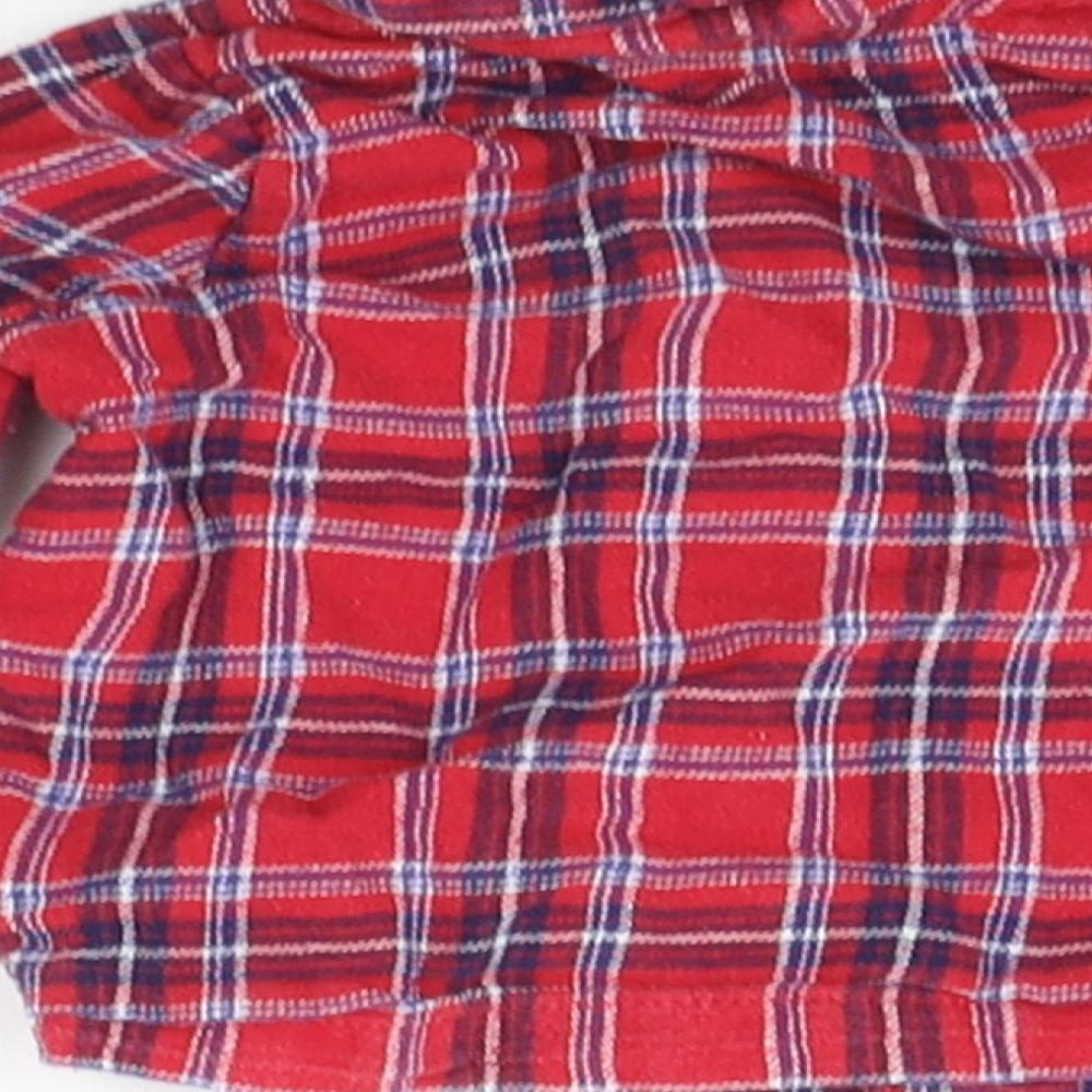 George Baby Red Check Basic Button-Up Size 6-9 Months
