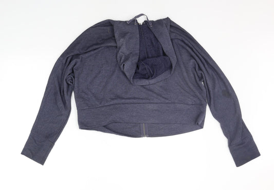 H&M Womens Blue Full Zip Jumper Size M
