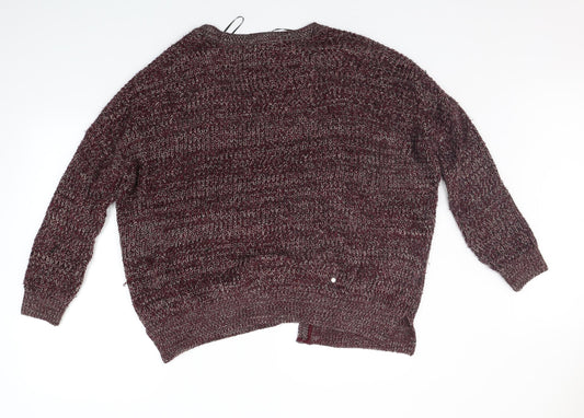 New Look Womens Purple Cardigan Jumper Size 10