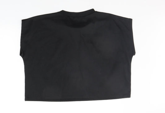 Misspap Womens Black Camisole T-Shirt Size M