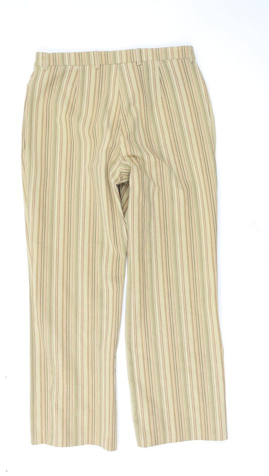 Preworn Womens Multicoloured Striped Trousers Size 31 in L27 in