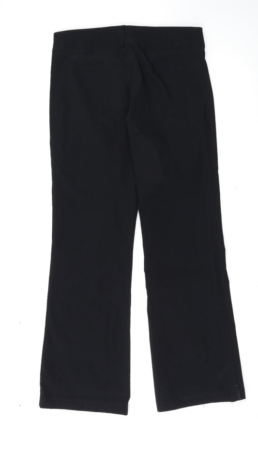 Amranto Womens Black Trousers Size 16 L30.5 in