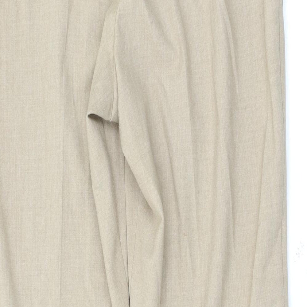 Marks and Spencer Womens Beige Trousers Size 14 L29.5 in