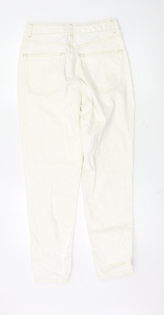 Preworn Womens White Straight Jeans Size 28 L32 in