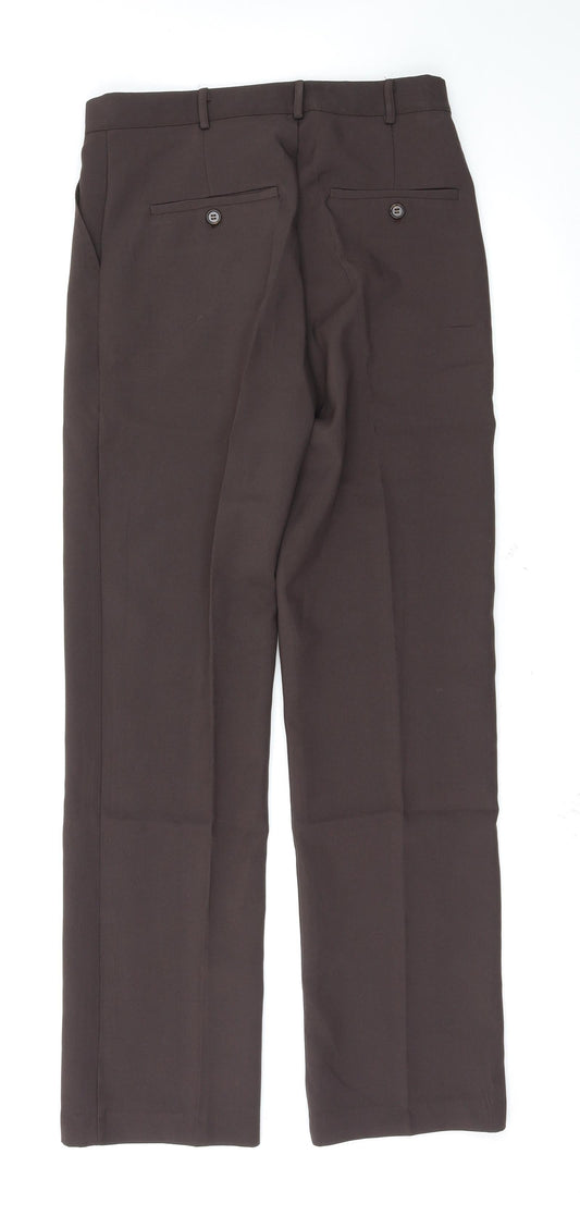 Mennace Womens Brown Trousers Size 30 in L31.5 in