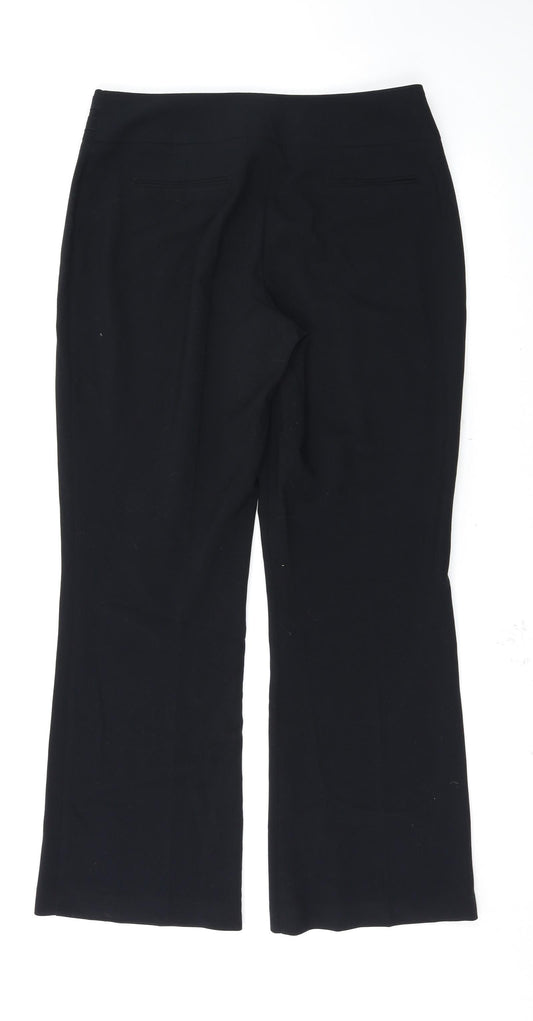 Marks and Spencer Womens Black Trousers Size 14 L30 in