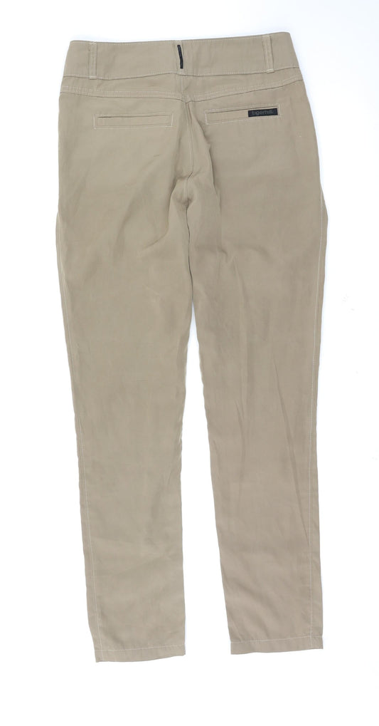 ti Womens Brown Trousers Size 32 L30 in