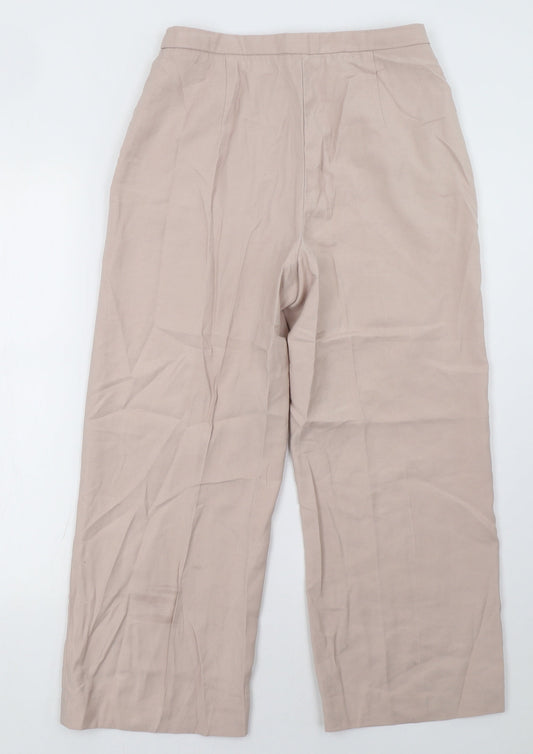 H&M Womens Pink Trousers Size 10 L28 in