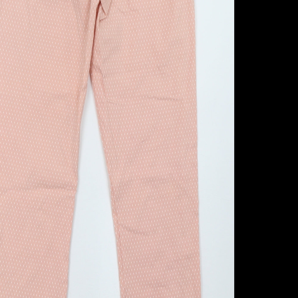 Preworn Womens Pink Polka Dot Trousers Size 30 L28 in