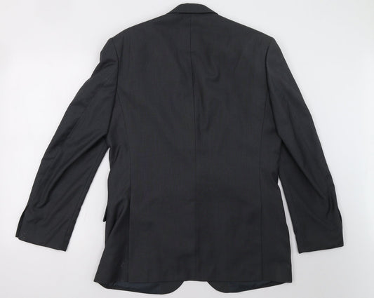 Burton Mens Grey 3 Piece Blazer Size 40