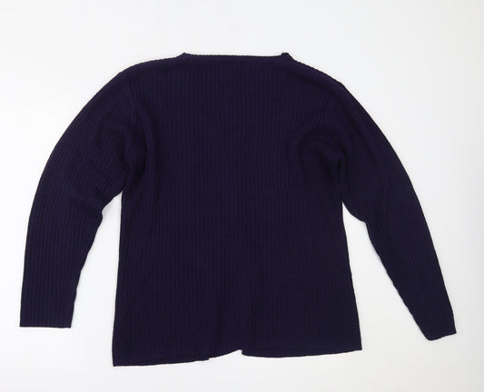 Bonmarché Womens Purple Cardigan Jumper Size M