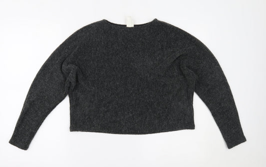 H&M Womens Grey Pullover Jumper Size XS