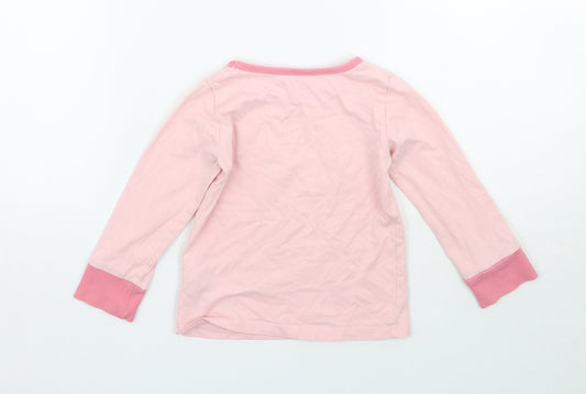 Mothercare Girls Pink Basic T-Shirt Size 2 Years