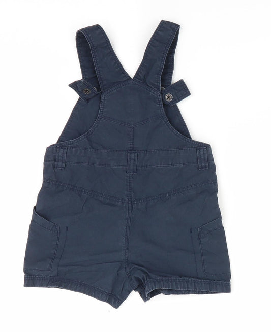 Beneton Boys Blue Dungaree One-Piece Size 9-12 Months