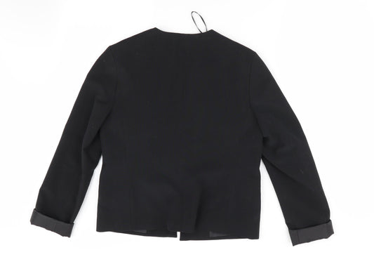 Atmosphere Womens Black Jacket Size 10 - Collarless
