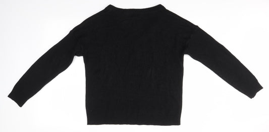 Brave Soul Womens Black Pullover Jumper Size S