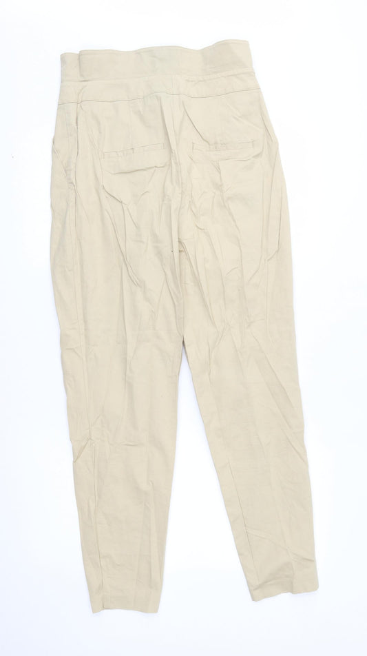NEXT Womens Beige Trousers Size 10 L28 in - xl leg