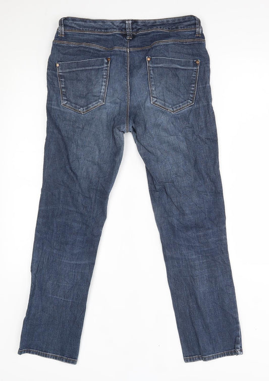 kappahl Womens Blue Straight Jeans Size 10 L28 in